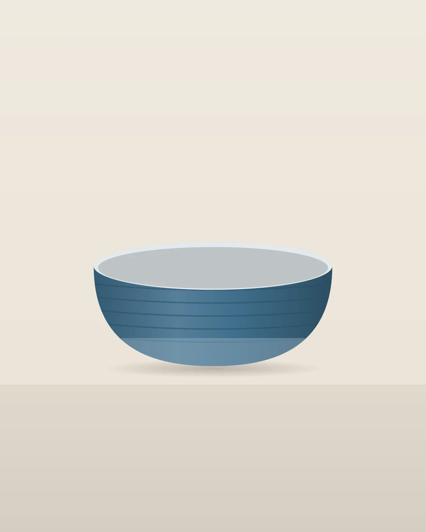 Tidal Blue Bowl
